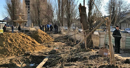 The protest against the construction of a high rise building in the vicinity of General Omarov Street. Makhachkala, December 12, 2016. Photo by Patimat Makhmudova for the "Caucasian Knot"