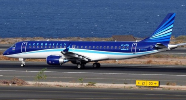The AZAL airplane of the Embraer company. Photo: Azal.az