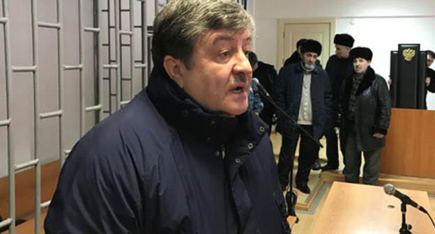 Advocate Alaudi Musaev makes a statement at the court. December 28, 2016. Photo by Patimat Makhmudova for the "Caucasian Knot" Advocate Alaudi Musaev makes a statement at the court. December 28, 2016. Photo by Patimat Makhmudova for the "Caucasian Knot"