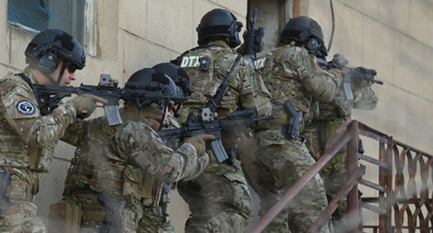 Azerbaijani special forces. Photo: dtx.gov.az, https://ru.sputnik.az/incidents/20170201/408679054/baku-radikalnye-islamisty-obezvrezheny.html Azerbaijani special forces. Photo: dtx.gov.az, https://ru.sputnik.az/incidents/20170201/408679054/baku-radikalnye-islamisty-obezvrezheny.html