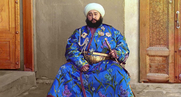 Alim Khan, emir of Bukhara, 1911, Sergey Prokudin-Gorsky, http://ru.wikipedia.org
