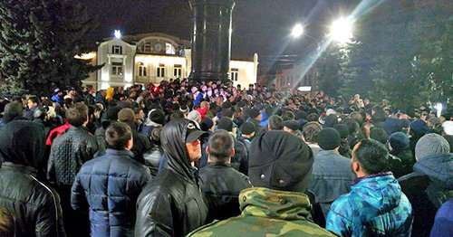 Protest against initiative to rename Ingushetia to Alania, Vladikavkaz, March 5, 2017. Photo by Alan Tskhurbaev for the ‘Caucasian Knot’. Protest against initiative to rename Ingushetia to Alania, Vladikavkaz, March 5, 2017. Photo by Alan Tskhurbaev for the ‘Caucasian Knot’.