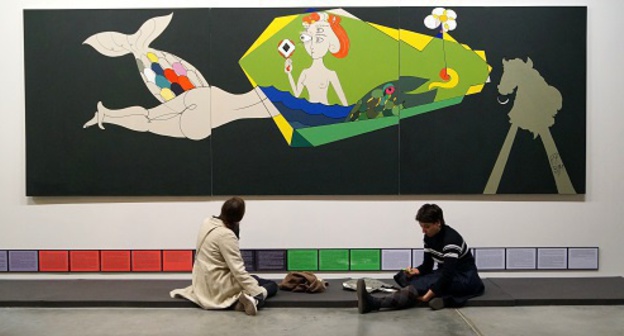 Triennial of Russian contemporary art in "Garage" museum, Moscow, March 11, 2017. Photo by Anna Gilyova for the 'Caucasian Knot'. Triennial of Russian contemporary art in "Garage" museum, Moscow, March 11, 2017. Photo by Anna Gilyova for the 'Caucasian Knot'.