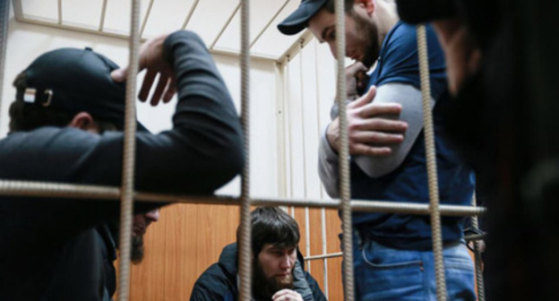 The defendants in the case of the Boris Nemtsov's murder. Photo: Anton Denisov (RFE/RL) The defendants in the case of the Boris Nemtsov's murder. Photo: Anton Denisov (RFE/RL)