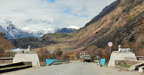 Entrance to the National Park in the Mount Elbrus area. Photo by Anna Chernysh for the Caucasian Knot. Entrance to the National Park in the Mount Elbrus area. Photo by Anna Chernysh for the Caucasian Knot.