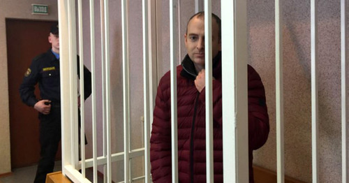 Alexander Lapshin in the courtroom. Photo: RFE/RL