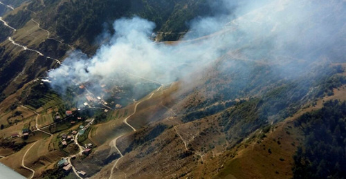 Fire in the Dagestani village of Mokok. August 21, 2016. Photo by the press service of the Russian MfE for the Republic of Dagestan Fire in the Dagestani village of Mokok. August 21, 2016. Photo by the press service of the Russian MfE for the Republic of Dagestan