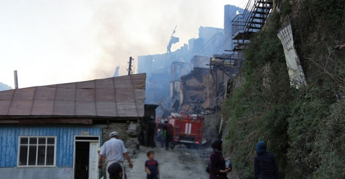 Fire in the Dagestani village of Mokok. August 21, 2016. Photo by the press service of the Russian MfE for the Republic of Dagestan Fire in the Dagestani village of Mokok. August 21, 2016. Photo by the press service of the Russian MfE for the Republic of Dagestan