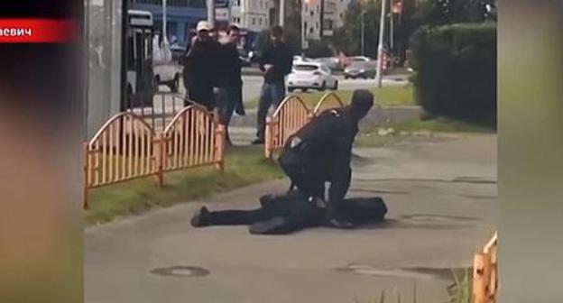 At the site of terror act in Surgut. Screenshot of video: https://www.youtube.com/watch?v=kxrd-NF9rfE At the site of terror act in Surgut. Screenshot of video: https://www.youtube.com/watch?v=kxrd-NF9rfE
