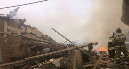 Photo of the destruction of houses in the village of Uritsky, published on October 2, 2017, by the "Golos Dagestana" ("Voice of Dagestan") community on Instagram Photo of the destruction of houses in the village of Uritsky, published on October 2, 2017, by the "Golos Dagestana" ("Voice of Dagestan") community on Instagram