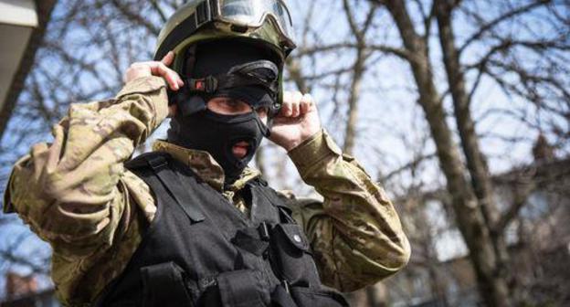 A combat engineer. Photo © Yelena Sineok, Yuga.ru A combat engineer. Photo © Yelena Sineok, Yuga.ru
