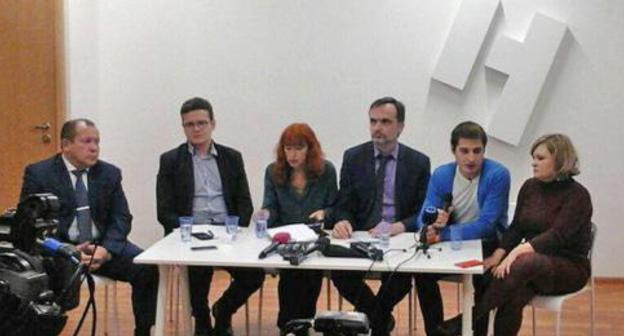 A press conference in Moscow with Maxim Lapunov. October 16, 2017. Photo by the "Caucasian Knot" correspondent A press conference in Moscow with Maxim Lapunov. October 16, 2017. Photo by the "Caucasian Knot" correspondent