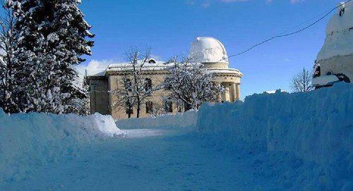 Abastumani Astrophysical Observatory. Photo https://sputnik-georgia.ru/incidents/20171017/237778524/Snegopad-v-Gruzii-turist-iz-Germanii-zastrjal-v-gorah.html Abastumani Astrophysical Observatory. Photo https://sputnik-georgia.ru/incidents/20171017/237778524/Snegopad-v-Gruzii-turist-iz-Germanii-zastrjal-v-gorah.html
