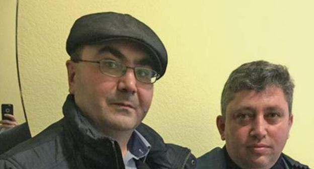 Azerbaijani activist Yalchin Gakhramanogly and journalist Fikret Guseinov (right). Photo: Yalchin Gakhramanogly, RFE/RL Azerbaijani activist Yalchin Gakhramanogly and journalist Fikret Guseinov (right). Photo: Yalchin Gakhramanogly, RFE/RL