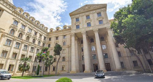 Azerbaijani Ministry of Foreign Affairs in Baku. Photo: Sputnik / Murad Orujov
https://ru.sputnik.az/politics/20171205/413047705/gruzija-azerbajdzhan-diplomaticheskoe-otnoshenija-memedjarov-dzhanelizde.html
Azerbaijani Ministry of Foreign Affairs in Baku. Photo: Sputnik / Murad Orujov
https://ru.sputnik.az/politics/20171205/413047705/gruzija-azerbajdzhan-diplomaticheskoe-otnoshenija-memedjarov-dzhanelizde.html