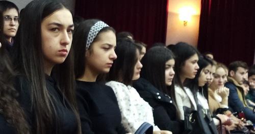 Participants of the Conference of Kabardian language teachers, Nalchik, December 21, 2017. Photo by Louise Orazaeva for the Caucasian Knot. Participants of the Conference of Kabardian language teachers, Nalchik, December 21, 2017. Photo by Louise Orazaeva for the Caucasian Knot.