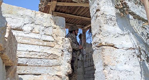 A military post. Nagorno-Karabakh. Photo by Alvard Grigoryan for the "Caucasian Knot" A military post. Nagorno-Karabakh. Photo by Alvard Grigoryan for the "Caucasian Knot"