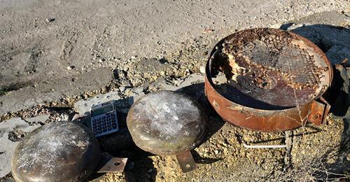 Mines. Photo: press service of Russia's Ministry of Defence Mines. Photo: press service of Russia's Ministry of Defence