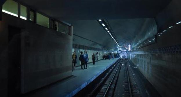 Baku metro. Photo: © Sputnik / Murad Orujovhttps://ru.sputnik.az/incidents/20180703/416040545/baku-metro-poeazd-tonnel.html
