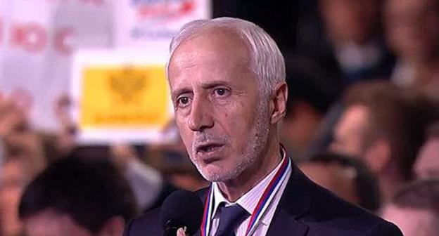 Alvi Karimov, spokesman for the leader of Chechnya. Screenshot from video by Nikolai Diachkov,
https://www.youtube.com/watch?time_continue=135&amp;v=gLB43N9XMq0
