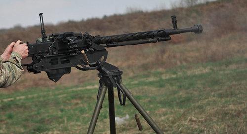 A large-calibre machine gun. Photo: © Sputnik / Konstantin Chalabov
https://ru.sputnik.az/karabakh/20180805/416515287/armenia-azerbaijan-front-obstrel.html
