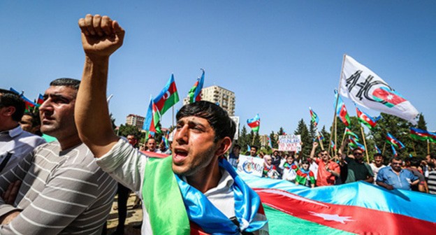 Protest rally in Baku, May 30, 2016. Photo by Aziz Karimov for the Caucasian Knot Protest rally in Baku, May 30, 2016. Photo by Aziz Karimov for the Caucasian Knot