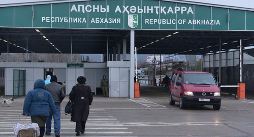 A checkpoint at the border between Georgia and Abkhazia. Photo © Sputnik / Томас Тхайцук
https://ee.sputniknews.ru/politics/20180523/10793260/parlamentarij-estonia-vzgljanut-gruzia-abhazia.html"