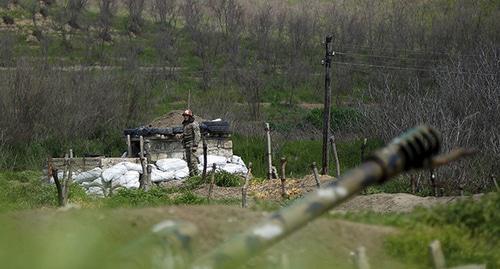 At the contact line in Nagorno-Karabakh. Photo: REUTERS/Staff At the contact line in Nagorno-Karabakh. Photo: REUTERS/Staff