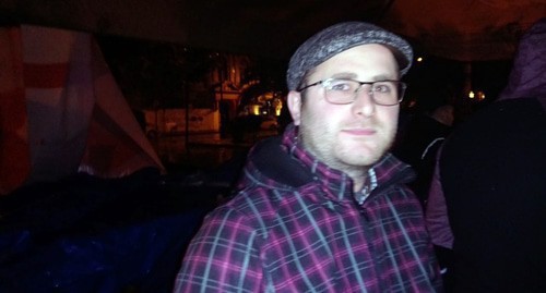 A protester in front of the Government House in Adjara, November 29, 2020. Photo by Beslan Kmuzov for the "Caucasian Knot"