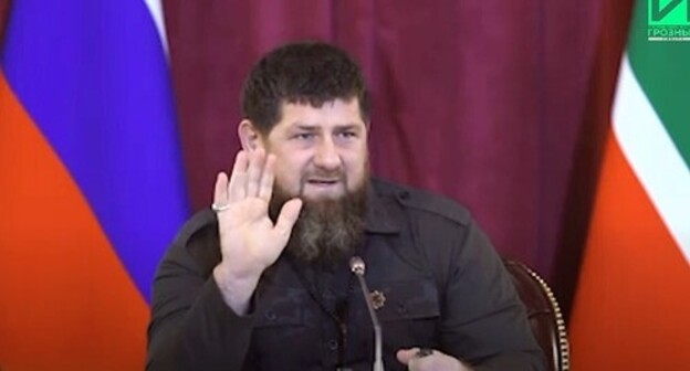 Ramzan Kadyrov. Screenshot of the video by the Grozny Inform news agency https://www.youtube.com/watch?v=fYnVDSqgwDA Ramzan Kadyrov. Screenshot of the video by the Grozny Inform news agency https://www.youtube.com/watch?v=fYnVDSqgwDA
