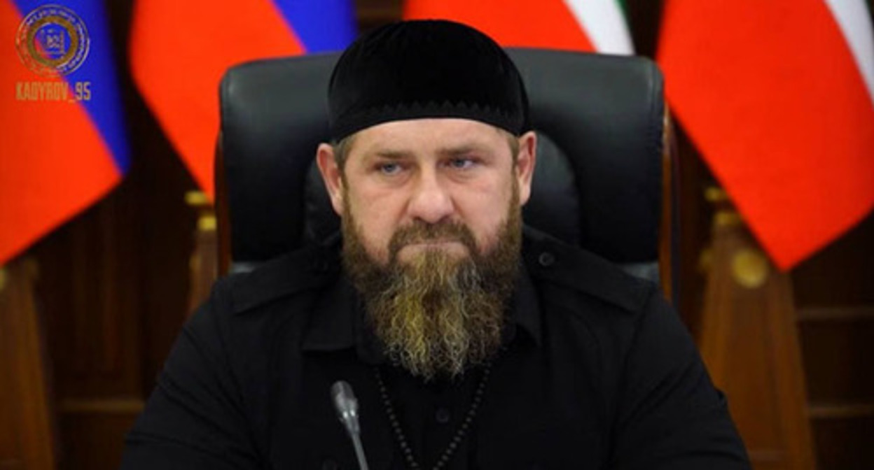Ramzan Kadyrov at a meeting of the organizing committee on preparations for the 100th anniversary of the founding of the Chechen autonomy.
Screenshot of the video by grozny.tv https://grozny.tv/news/main/46162