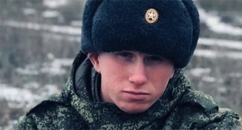 Vitaly Dedyushko, a native of the Prigorodny District. Screenshot https://t.me/Alan_Gagloev15/23