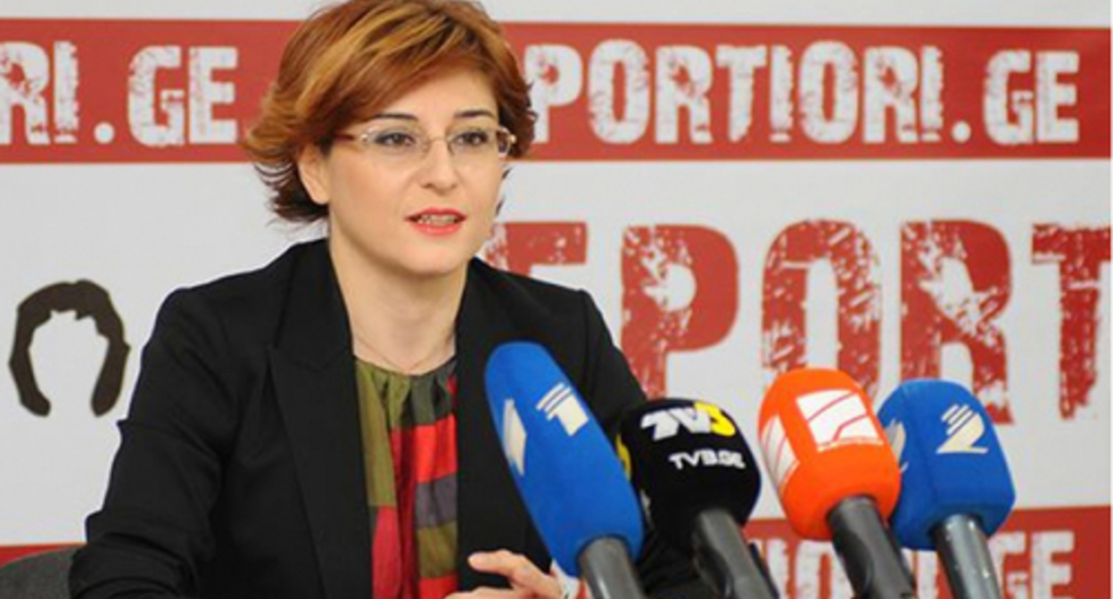 Khatuna Samnidze. Image made from video posted by Rustavi2 Channel: https://rustavi2.ge/en/news/16888 Khatuna Samnidze. Image made from video posted by Rustavi2 Channel: https://rustavi2.ge/en/news/16888