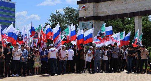 Rally in support of Russia’s special operation in Ukraine, July 3, 2022. Photo: https://grozny-inform.ru Rally in support of Russia’s special operation in Ukraine, July 3, 2022. Photo: https://grozny-inform.ru