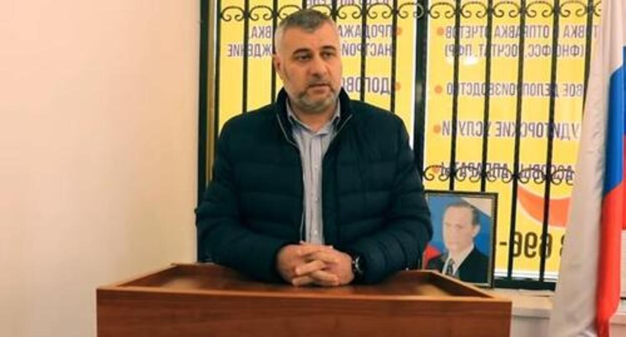 Barakh Chemurziev. Photo: screenshot of the video by the Council of Teips (family clans) of Ingushetia https://www.youtube.com/watch?v=8fr6C2Gaa4w Barakh Chemurziev. Photo: screenshot of the video by the Council of Teips (family clans) of Ingushetia https://www.youtube.com/watch?v=8fr6C2Gaa4w