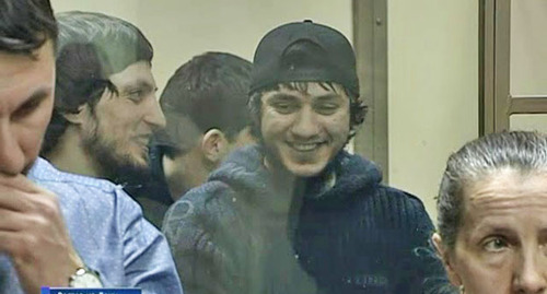 Lechi Gadamauiri (in the center) durung the trial. Screenshot of the video https://www.youtube.com/watch?v=tiCR14m_A70 Lechi Gadamauiri (in the center) durung the trial. Screenshot of the video https://www.youtube.com/watch?v=tiCR14m_A70