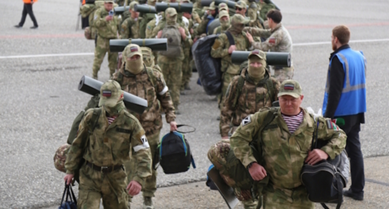 Contract soldier going to the special military operation zone, photo: grozny-inform.ru Contract soldier going to the special military operation zone, photo: grozny-inform.ru