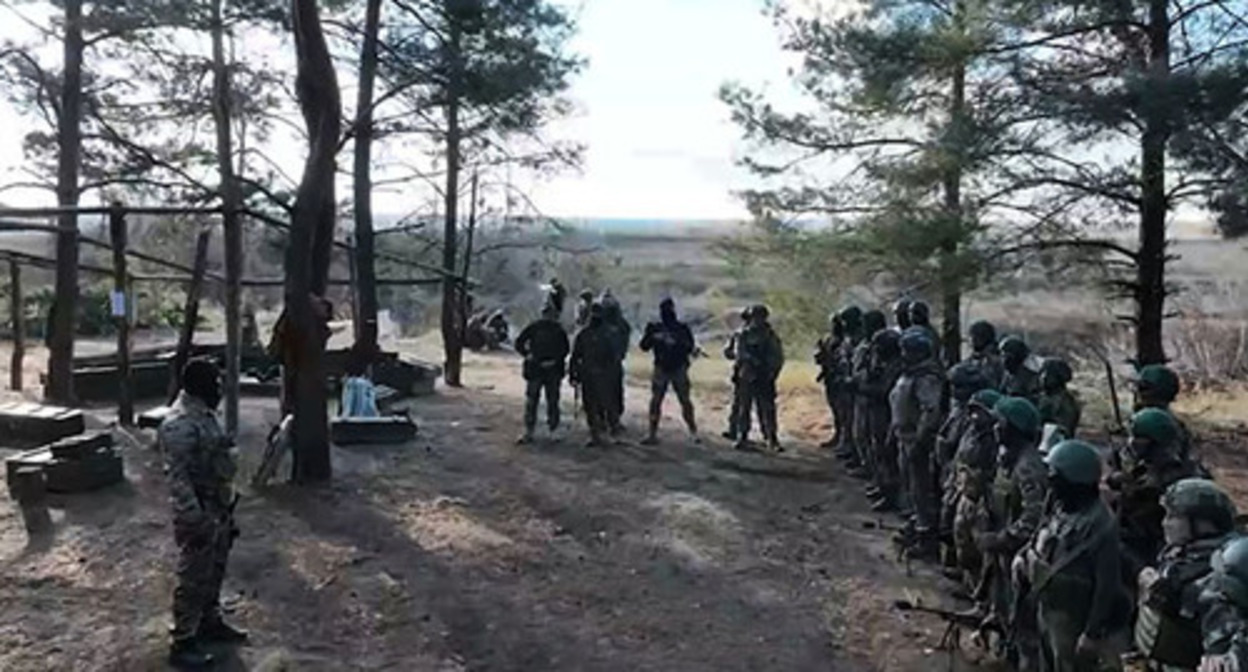The “Kamerton” detachment, created as part of the Akhmat special forces by former fighters of the Wagner PMC. Screenshot of the video https://t.me/AptiAlaudinovAKHMAT/2202 The “Kamerton” detachment, created as part of the Akhmat special forces by former fighters of the Wagner PMC. Screenshot of the video https://t.me/AptiAlaudinovAKHMAT/2202