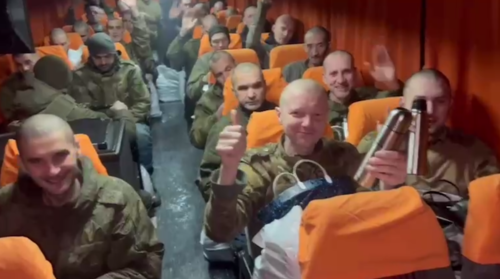 Military personnel who returned from Ukrainian captivity. Screenshot of the video posted on Shamsail Saraliev's Telegram channel on January 3, 2024 https://t.me/saraliev/1073 Military personnel who returned from Ukrainian captivity. Screenshot of the video posted on Shamsail Saraliev's Telegram channel on January 3, 2024 https://t.me/saraliev/1073
