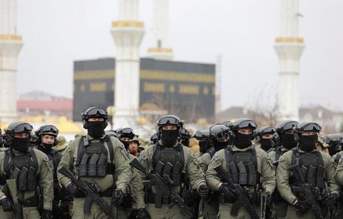The "Akhmat" battalion. Photo: Grozny Inform https://www.grozny-inform.ru/
