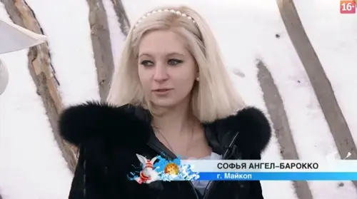 Sofia Angel-Barokko. Screenshot of a video https://golos-kubani.ru/ Sofia Angel-Barokko. Screenshot of a video https://golos-kubani.ru/