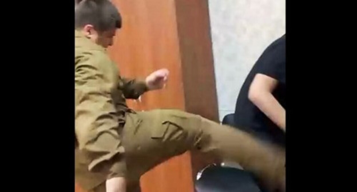 The incident with Adam Kadyrov cast doubt on the successful children's upbringing in Chechnya, Telegram users have stated. Screenshot of a video posted by Akhmed Dudaev on September 25, 2023 https://t.me/akhmeddudaev/2259 The incident with Adam Kadyrov cast doubt on the successful children's upbringing in Chechnya, Telegram users have stated. Screenshot of a video posted by Akhmed Dudaev on September 25, 2023 https://t.me/akhmeddudaev/2259