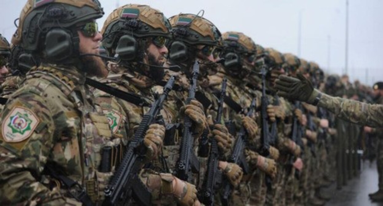 The "Akhmat" battalion. Photo: Grozny Inform https://www.grozny-inform.ru/ The "Akhmat" battalion. Photo: Grozny Inform https://www.grozny-inform.ru/