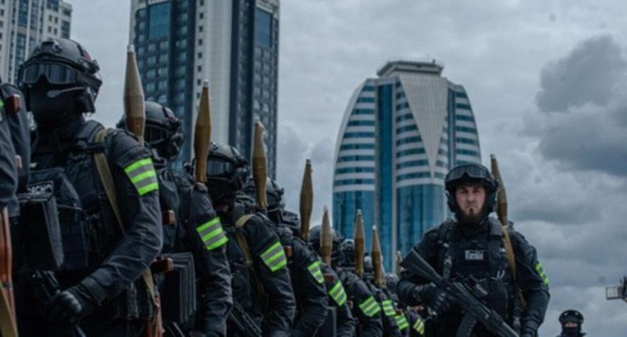 Law enforcers. Photo: Shamil Maziev / Grozny Inform Law enforcers. Photo: Shamil Maziev / Grozny Inform