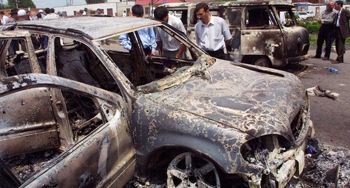 The consequences of the militants’ attack, photo: https://ru.wikipedia.org/wiki/%D0%9D%D0%B0%D0%BF%D0%B0%D0%B4%D0%B5%D0%BD%D0%B8%D0%B5_%D0%BD%D0%B0_%D0%9D%D0%B0%D0%B7%D1%80%D0%B0%D0%BD%D1%8C_(2004) The consequences of the militants’ attack, photo: https://ru.wikipedia.org/wiki/%D0%9D%D0%B0%D0%BF%D0%B0%D0%B4%D0%B5%D0%BD%D0%B8%D0%B5_%D0%BD%D0%B0_%D0%9D%D0%B0%D0%B7%D1%80%D0%B0%D0%BD%D1%8C_(2004)