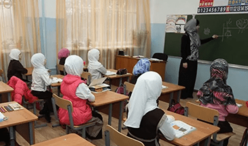 Girls wearing hijabs at school. Photo by the "Chernovik" (Rough Draft) https://chernovik.net/sites/default/files/styles/wide_1200_/public/2012/12/img_8613.jpg.webp?itok=IbDNb0MS Girls wearing hijabs at school. Photo by the "Chernovik" (Rough Draft) https://chernovik.net/sites/default/files/styles/wide_1200_/public/2012/12/img_8613.jpg.webp?itok=IbDNb0MS