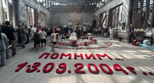 The former gym in the Beslan School No. 1. Photo by the "Caucasian Knot" correspondent The former gym in the Beslan School No. 1. Photo by the "Caucasian Knot" correspondent