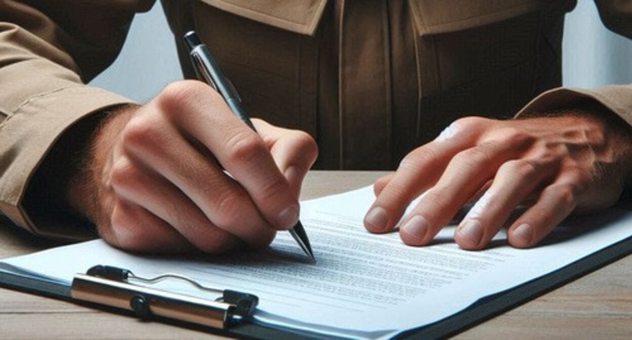 Signing a contract. Picture generated from Copilot