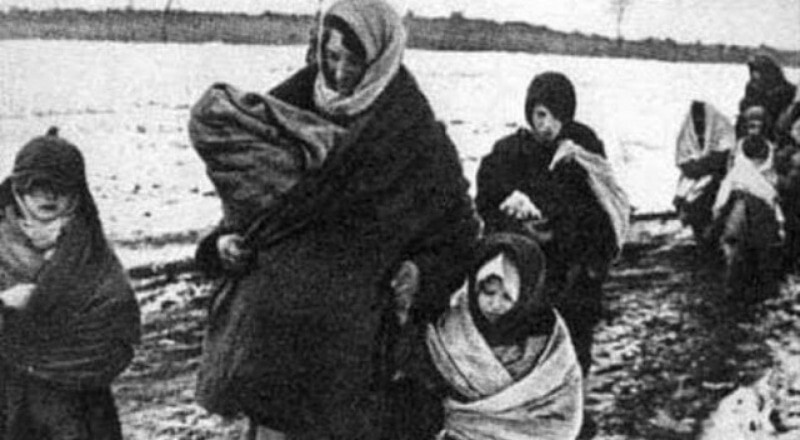 The deportation of the Vainakhs. Screenshot of a video by vainakh38 https://www.youtube.com/watch?v=DKmb-WX0OI0