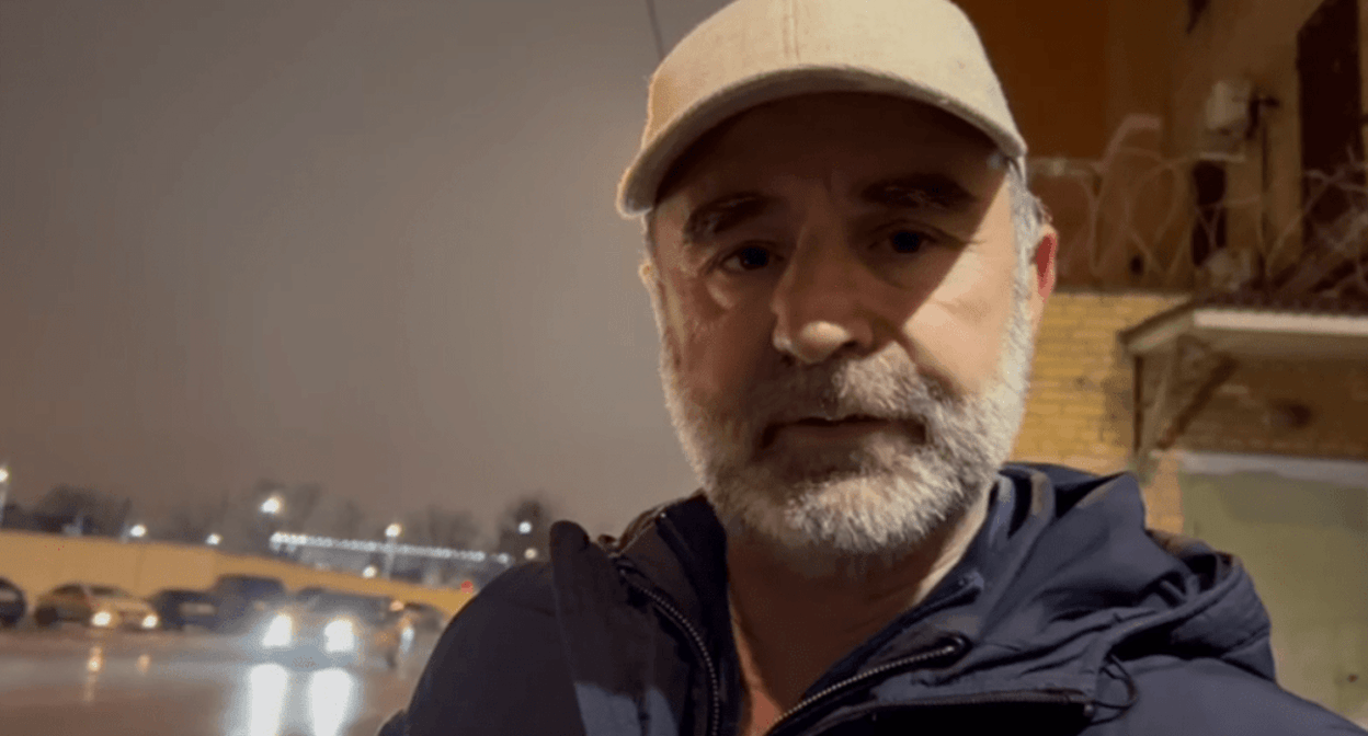 Timur Idalov after release from prison. Screenshot of a video posted on the Telegram channel of the "OVD-info" (included into the register of foreign agents) https://t.me/ovdinfolive/35962